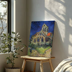The Church at Auvers - Vincent van Gogh - Framed Canvas Wall Art Print | House Prints