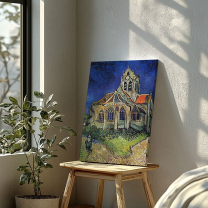 The Church at Auvers - Vincent van Gogh - Framed Canvas Wall Art Print - House Prints