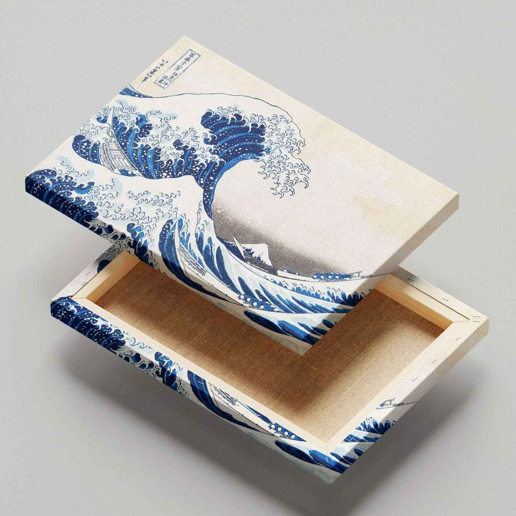 The Great Wave off Kanagawa - Katsushika Hokusai - Framed Canvas Wall Art Print | House Prints