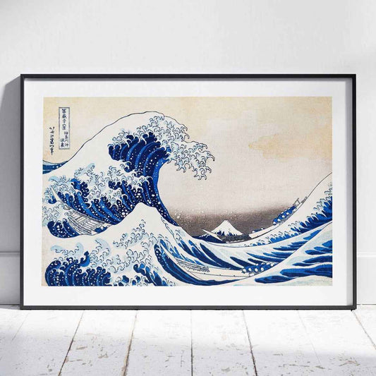 The Great Wave off Kanagawa - Katsushika Hokusai - Rolled Poster Wall Art Print - House Prints