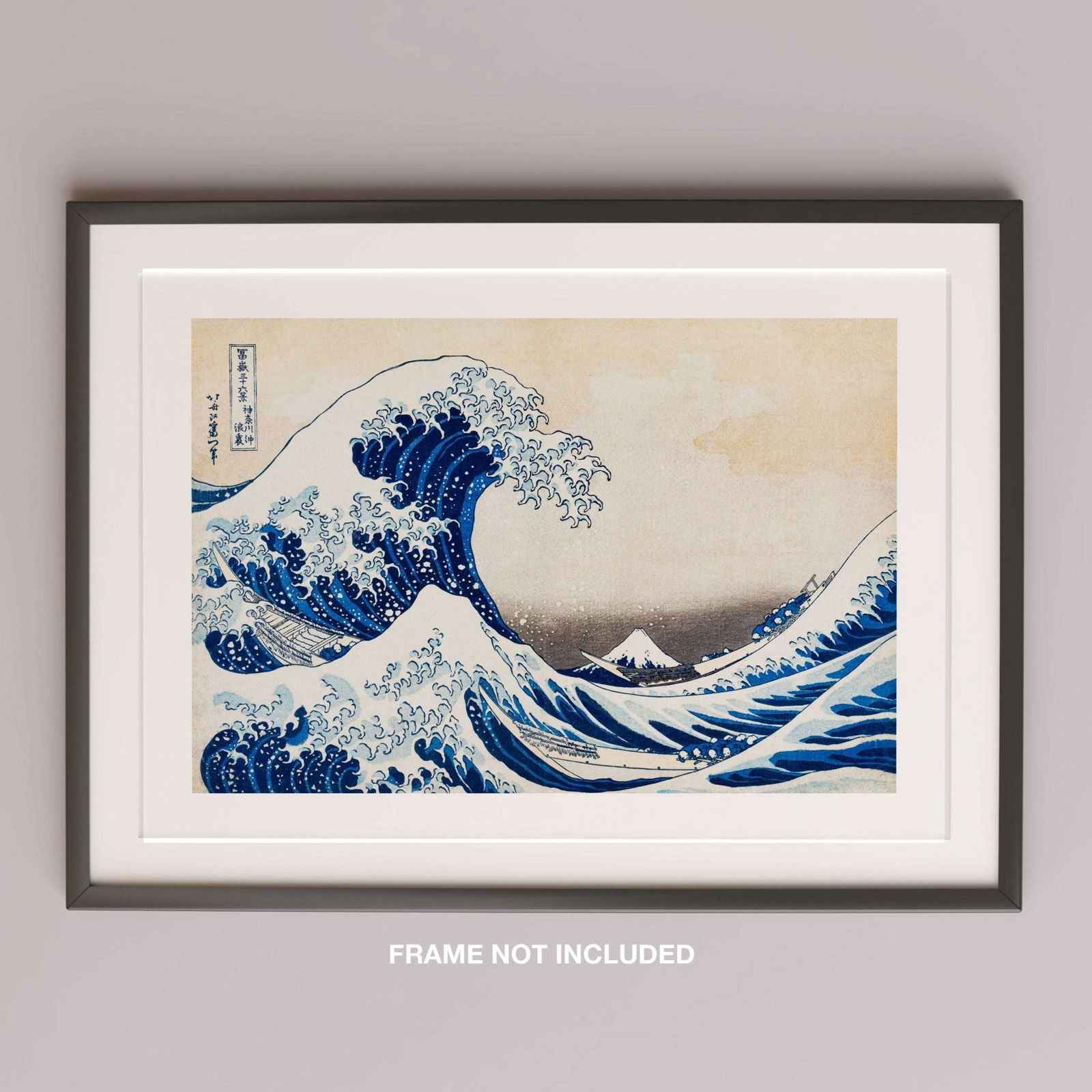 The Great Wave off Kanagawa - Katsushika Hokusai - Rolled Poster Wall Art Print - House Prints