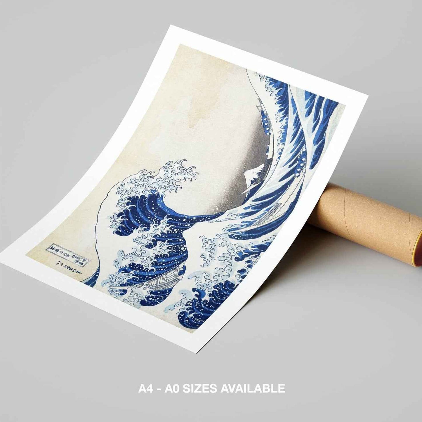 The Great Wave off Kanagawa - Katsushika Hokusai - Rolled Poster Wall Art Print - House Prints