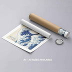 The Great Wave off Kanagawa - Katsushika Hokusai - Rolled Poster Wall Art Print | House Prints