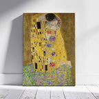 The Kiss - Gustav Klimt - Framed Canvas Wall Art Print | House Prints