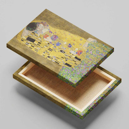 The Kiss - Gustav Klimt - Framed Canvas Wall Art Print - House Prints