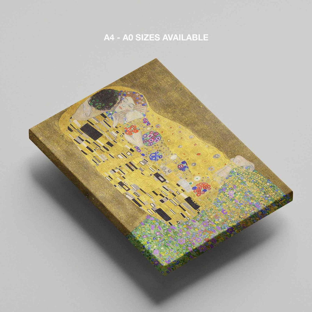 The Kiss - Gustav Klimt - Framed Canvas Wall Art Print | House Prints