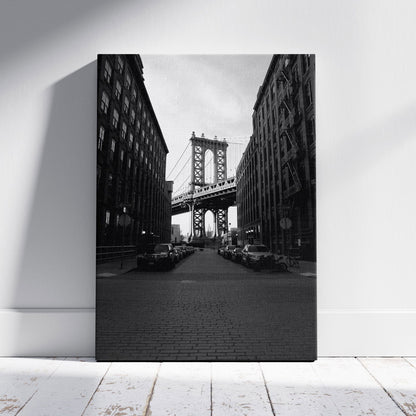 The Manhattan Bridge NYC - Framed Canvas Wall Art Print - House Prints
