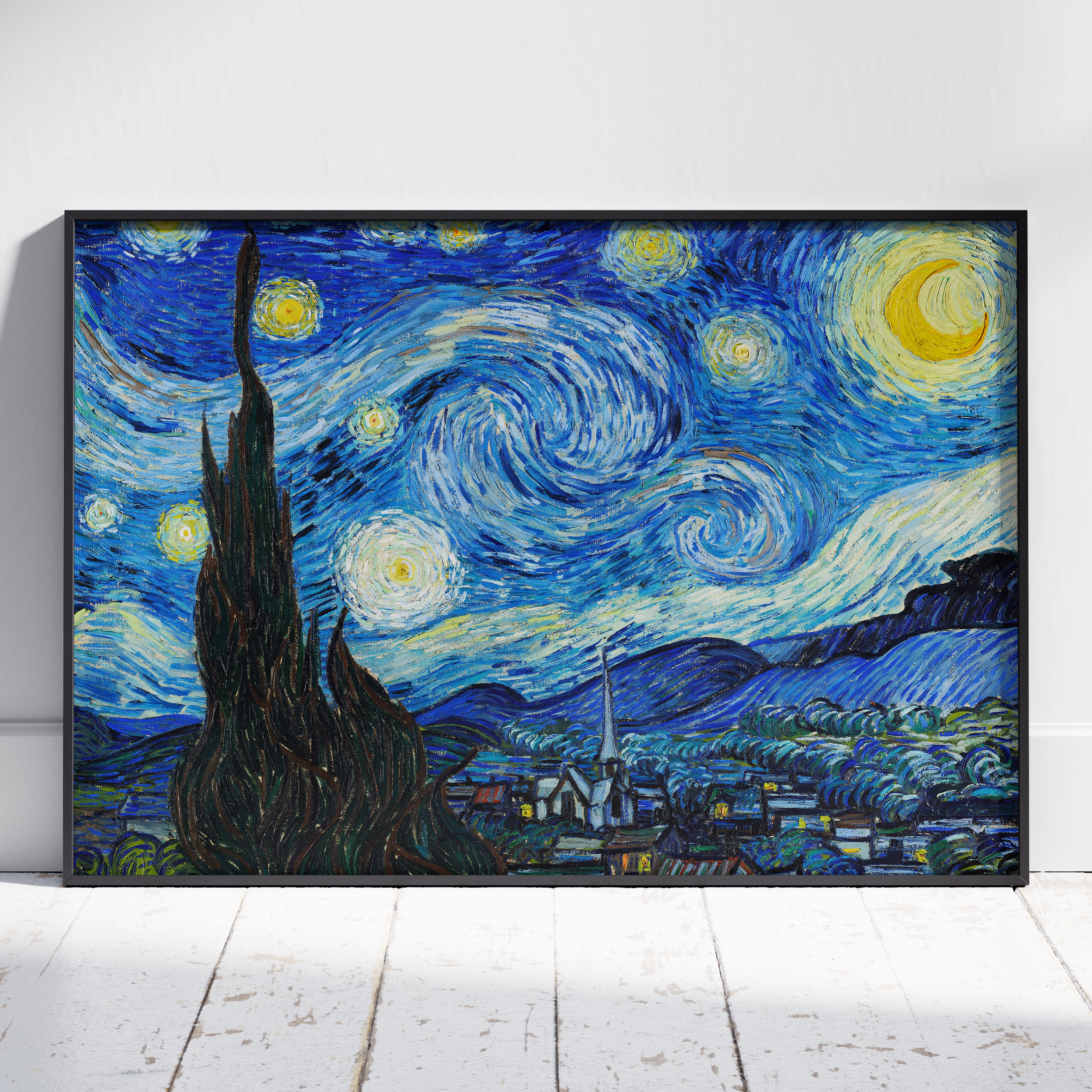 The Starry Night - Vincent van Gogh - Rolled Poster Wall Art Print | House Prints