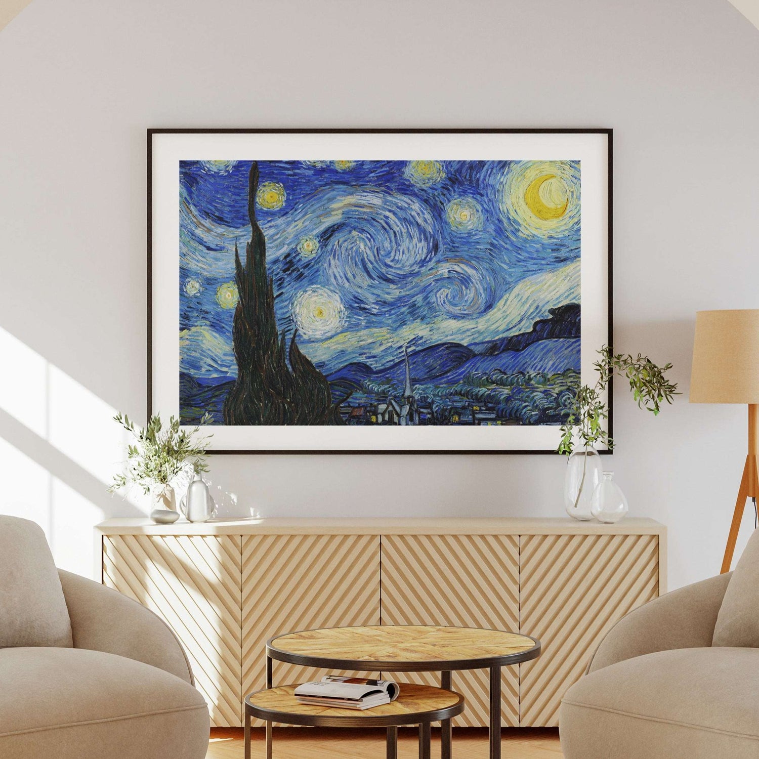 The Starry Night - Vincent van Gogh - Classic Fine Art Poster Print - House Prints