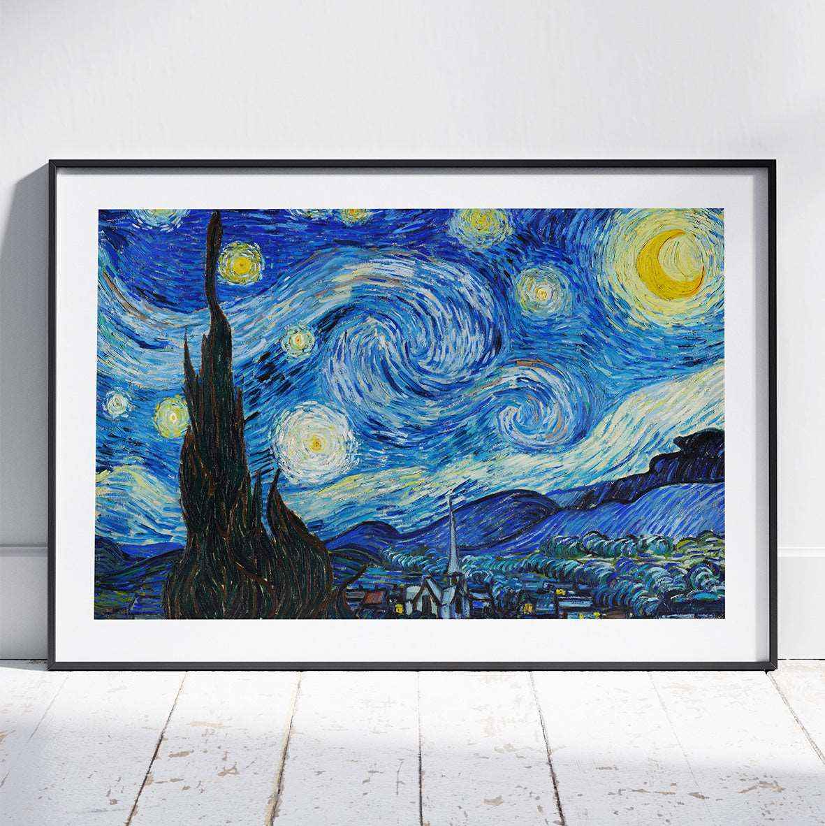 The Starry Night - Vincent van Gogh - Rolled Poster Wall Art Print - House Prints