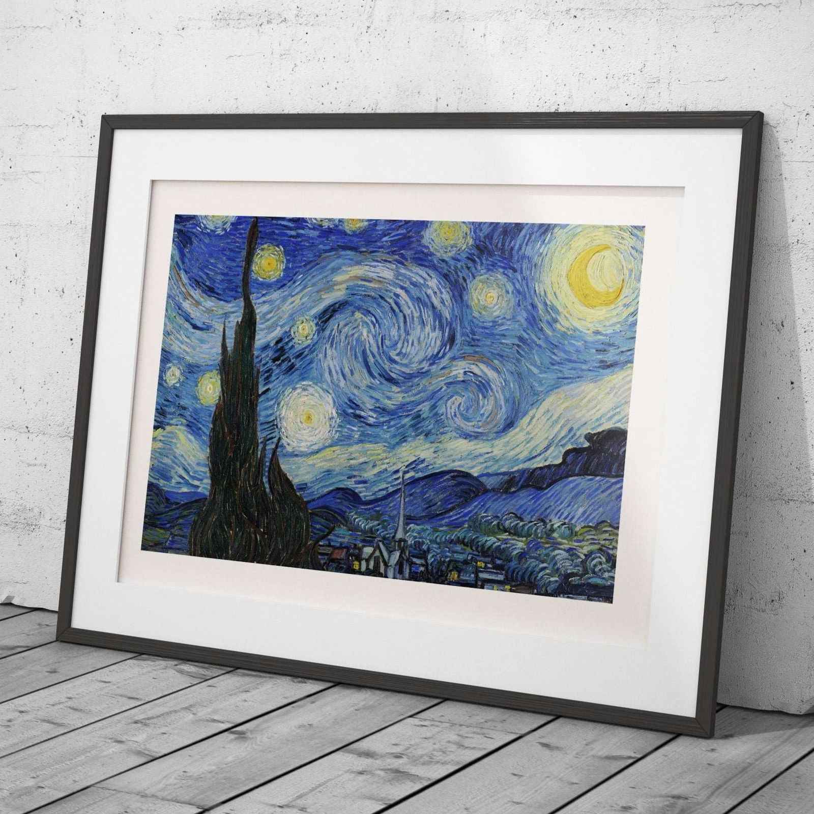 The Starry Night - Vincent van Gogh - Rolled Poster Wall Art Print - House Prints