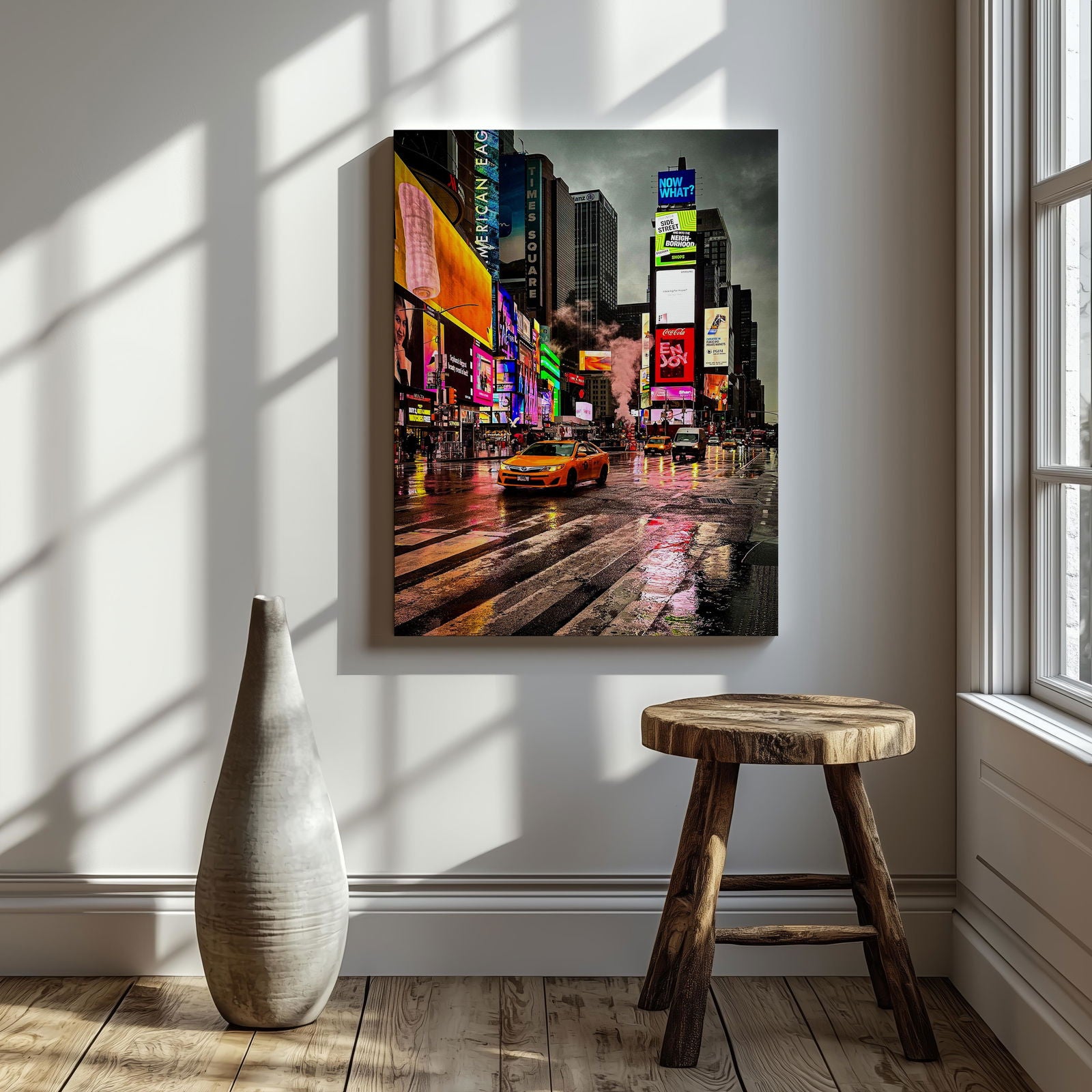 Times Square New York City - Framed Canvas Wall Art Print - House Prints