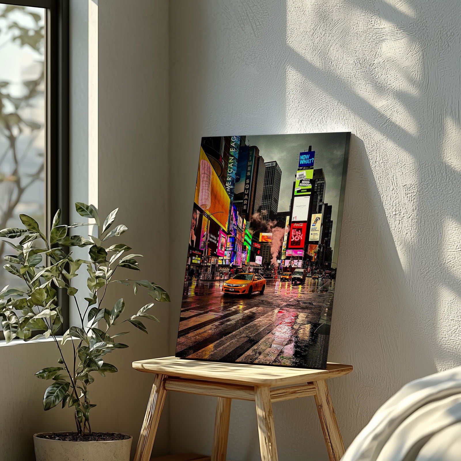 Times Square New York City - Framed Canvas Wall Art Print - House Prints