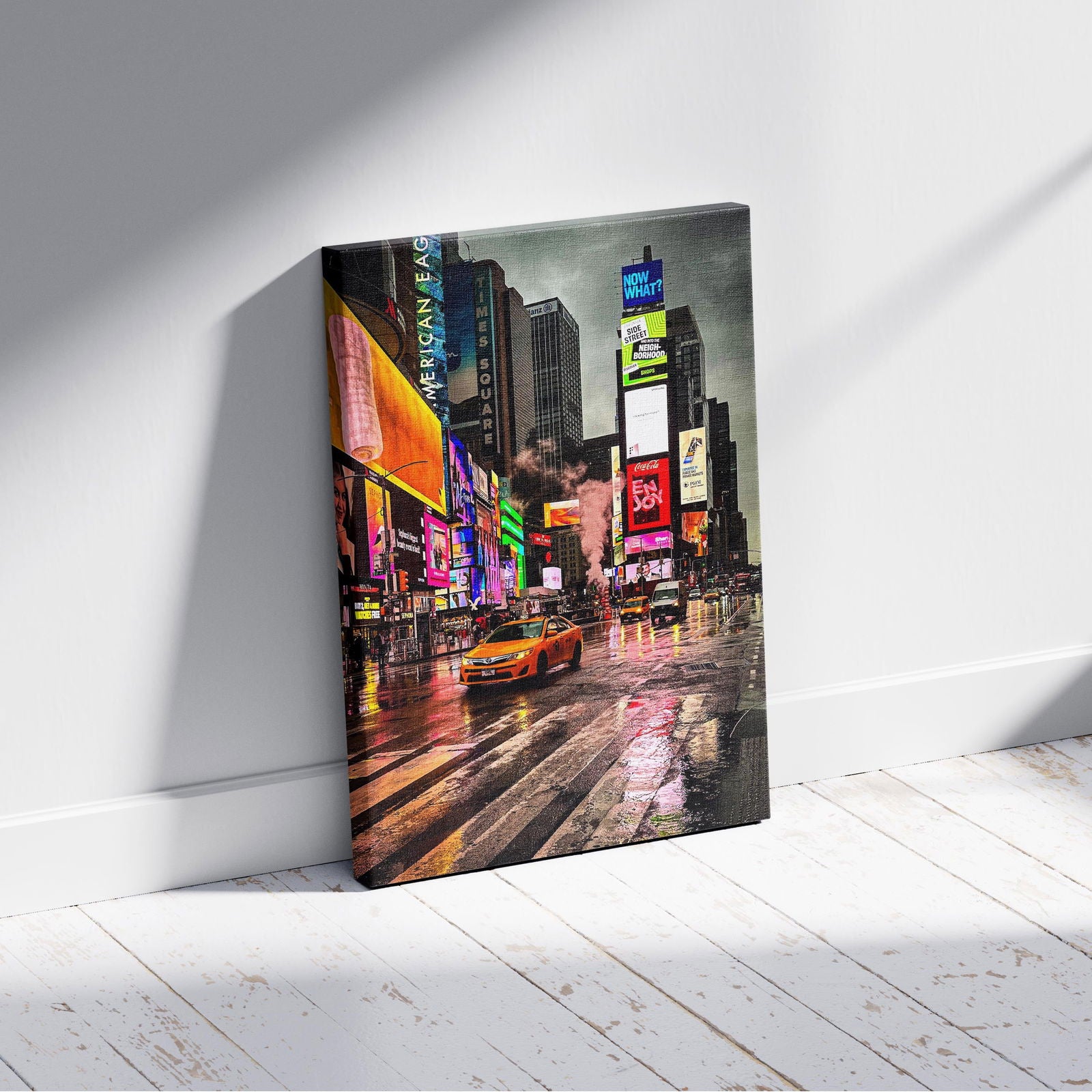 Times Square New York City - Framed Canvas Wall Art Print - House Prints