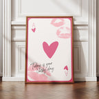 Today is Your Lucky Day Pink Ace Playing Card - Rolled Poster Wall Art Print | House Prints