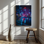 Tokyo Japan Neon City - Framed Canvas Wall Art Print | House Prints