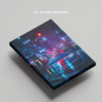 Tokyo Japan Neon City - Framed Canvas Wall Art Print | House Prints