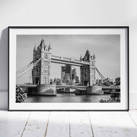Tower Bridge London in Timeless Elegance - Rolled Poster Wall Art Print - House Prints