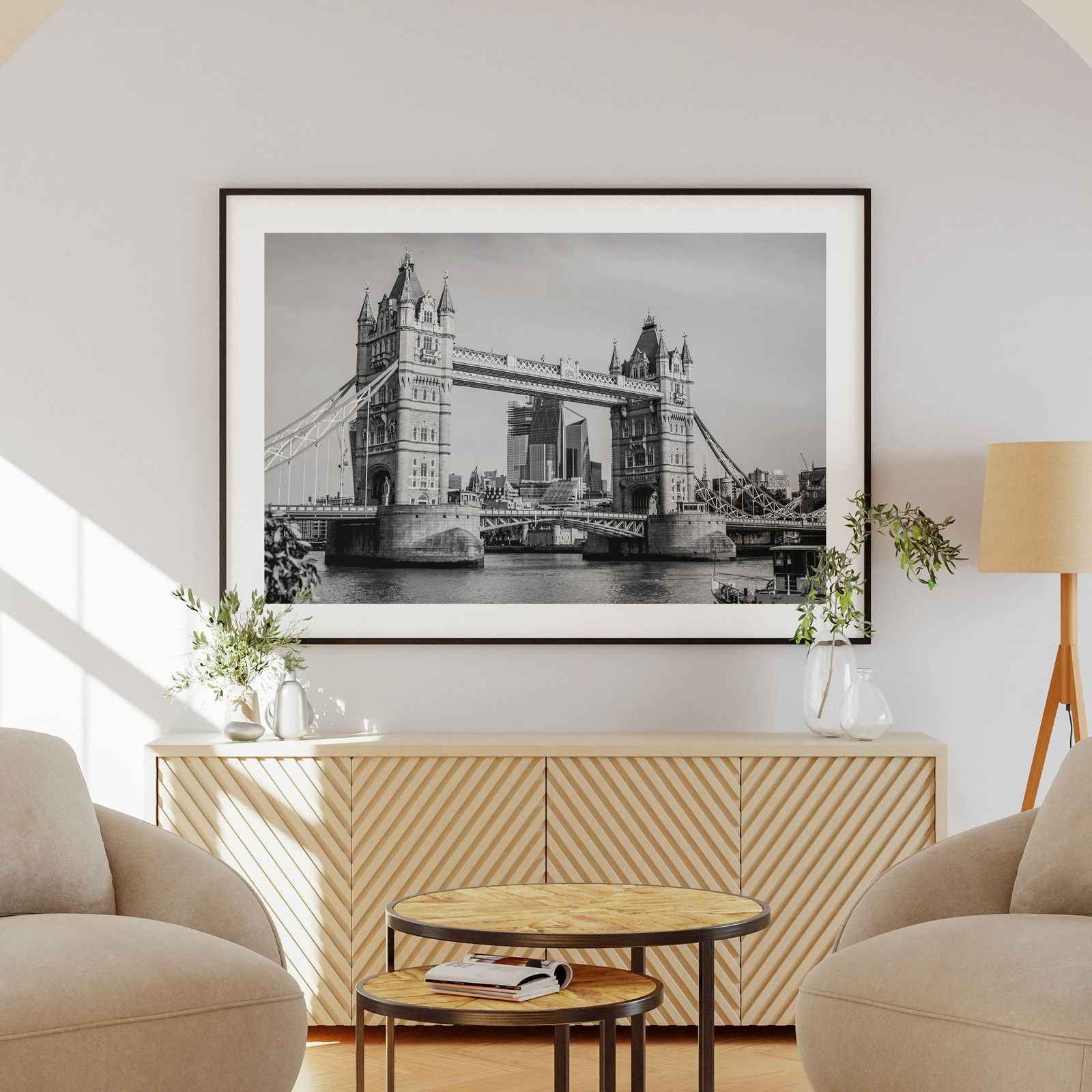 Tower Bridge London in Timeless Elegance - Rolled Poster Wall Art Print | House Prints