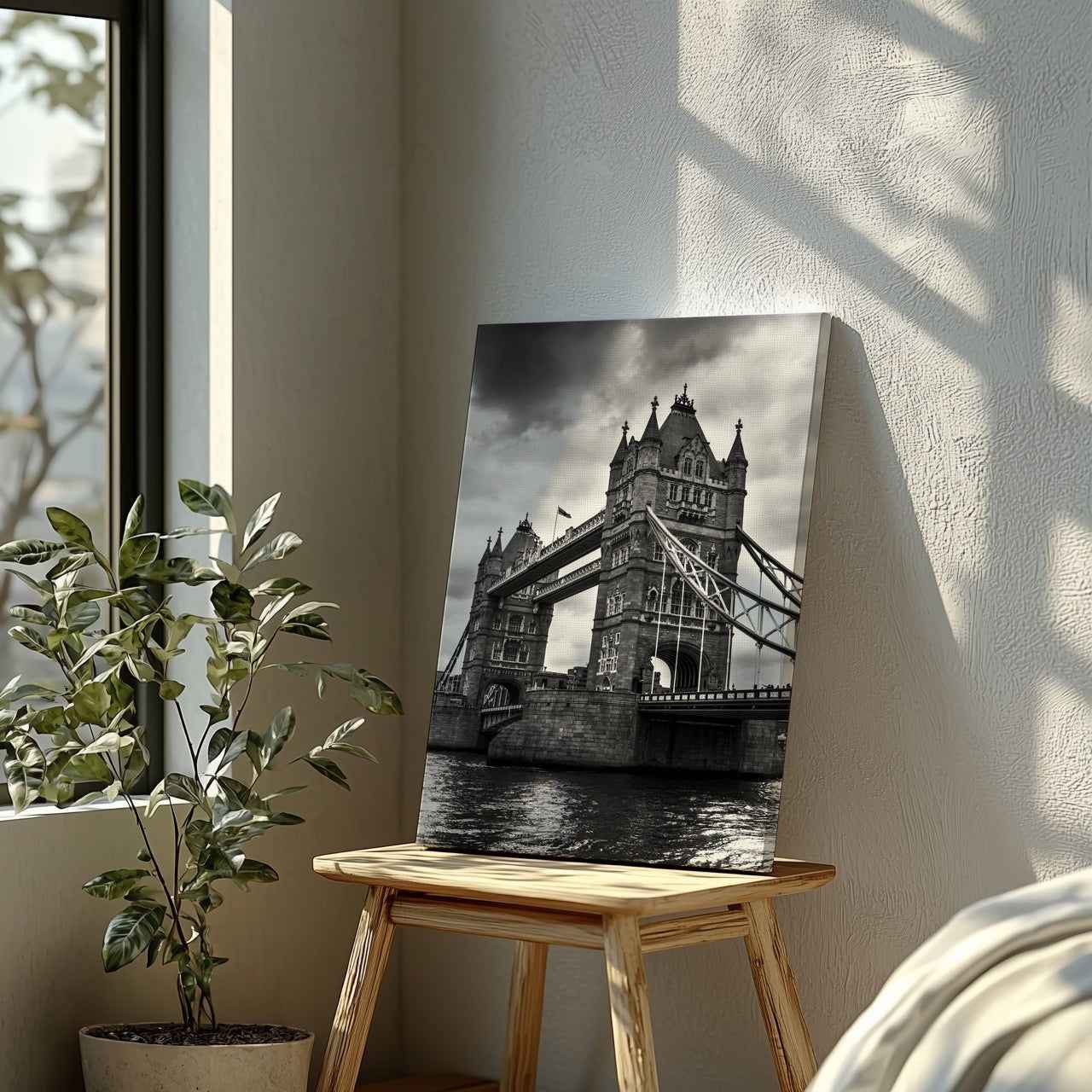 Tower Bridge in London - Framed Canvas Wall Art Print - House Prints