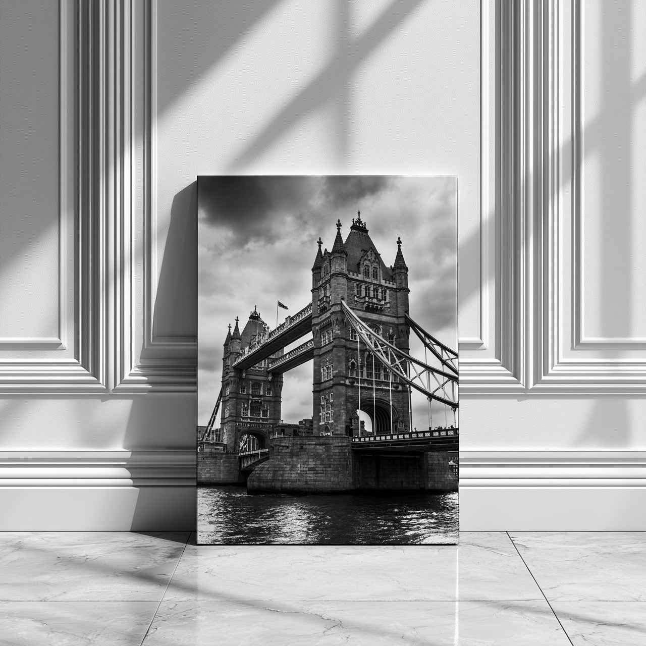 Tower Bridge in London - Framed Canvas Wall Art Print - House Prints