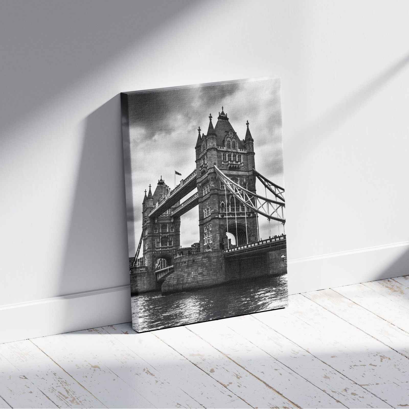 Tower Bridge in London - Framed Canvas Wall Art Print - House Prints