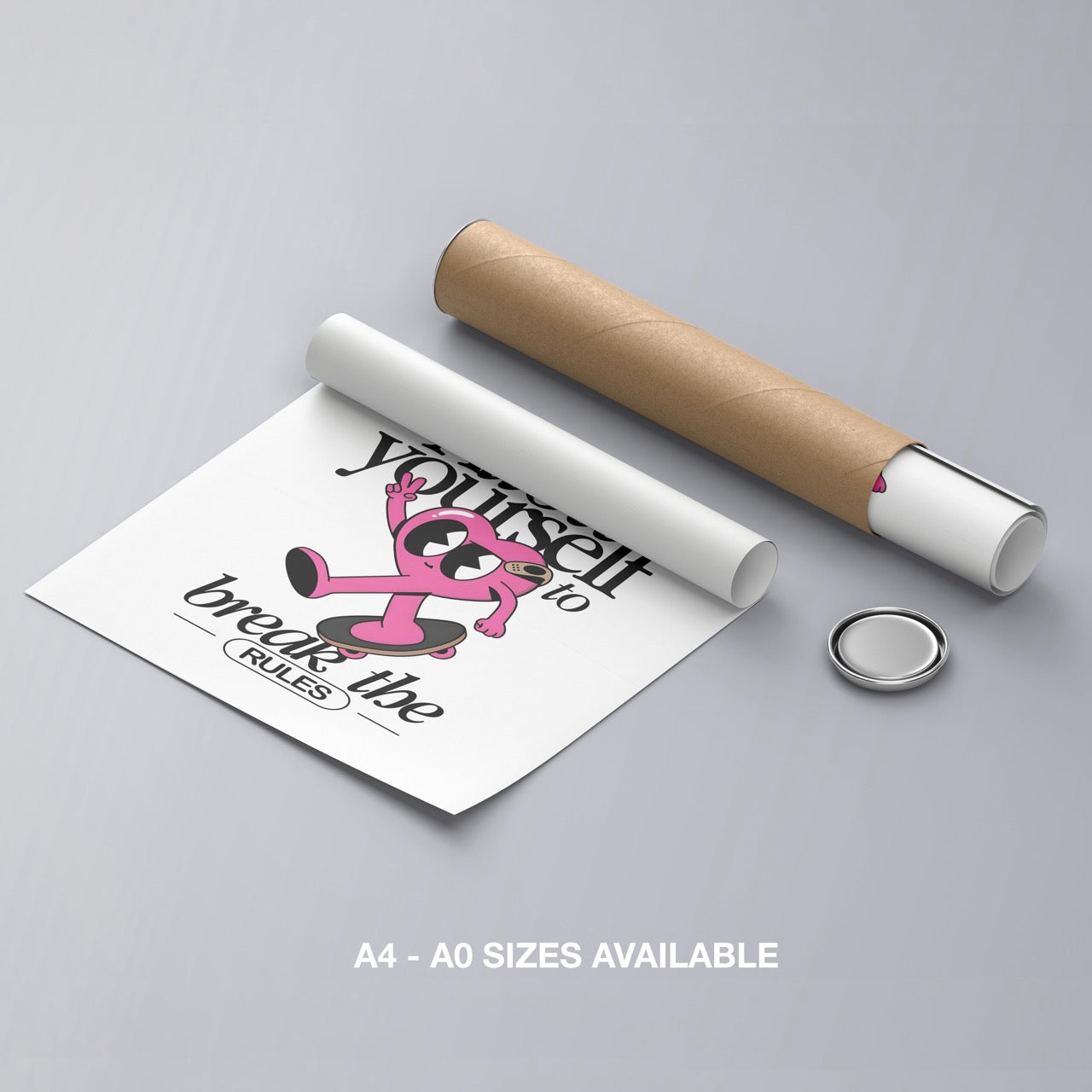 Break the Rules in Style - Rolled Poster Wall Art Print - House Prints
