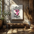 Break the Rules in Style - Framed Canvas Wall Art Print | House Prints