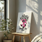 Break the Rules in Style - Framed Canvas Wall Art Print | House Prints