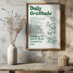 Daily Gratitude Checklist for Life - Rolled Poster Wall Art Print | House Prints