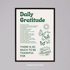 Daily Gratitude Checklist for Life - Rolled Poster Wall Art Print | House Prints