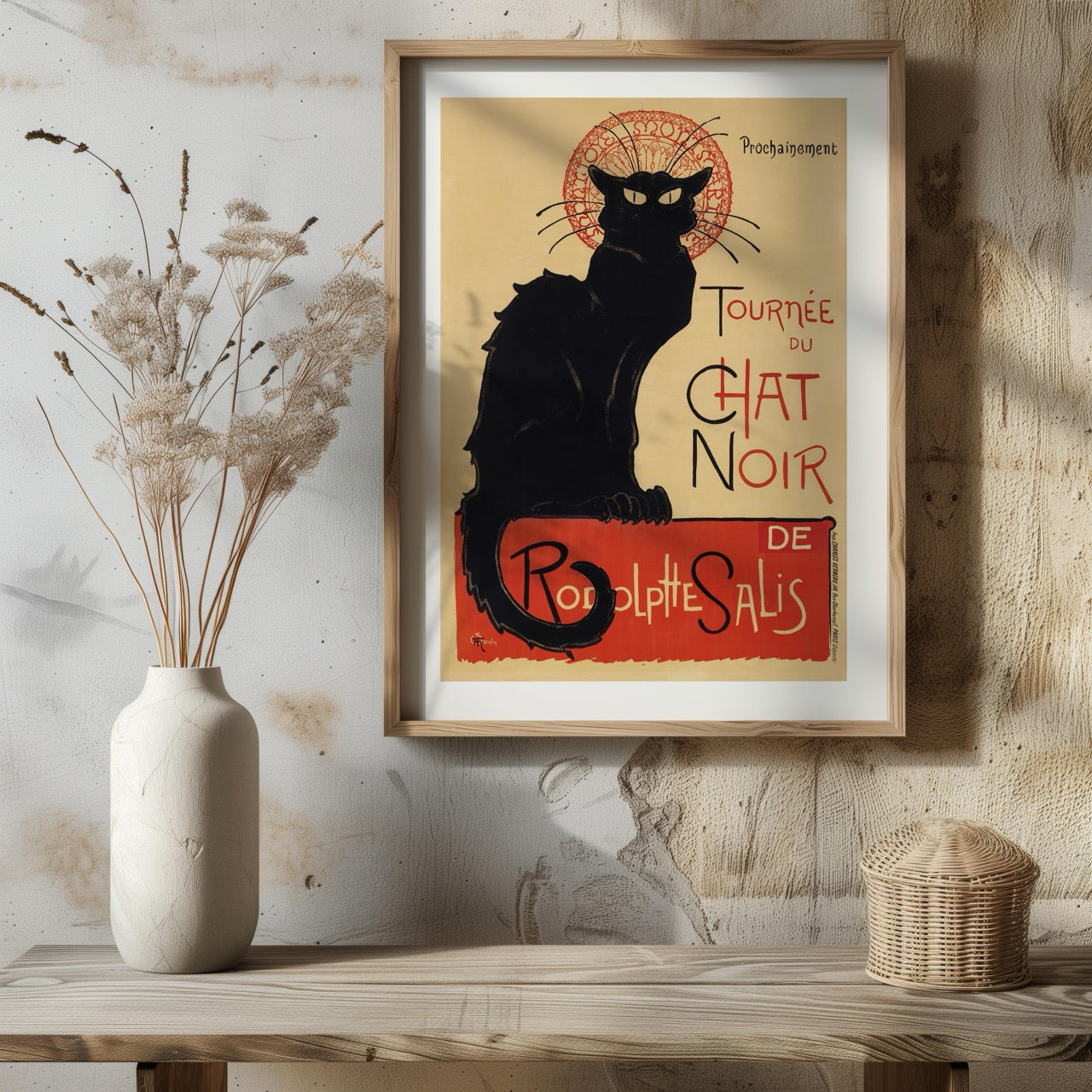 Black Cat Tournée du Chat Noir - Théophile Steinlen - Rolled Poster Wall Art Print | House Prints