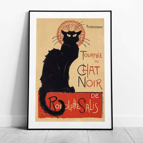 Black Cat Tournée du Chat Noir - Théophile Steinlen - Rolled Poster Wall Art Print | House Prints