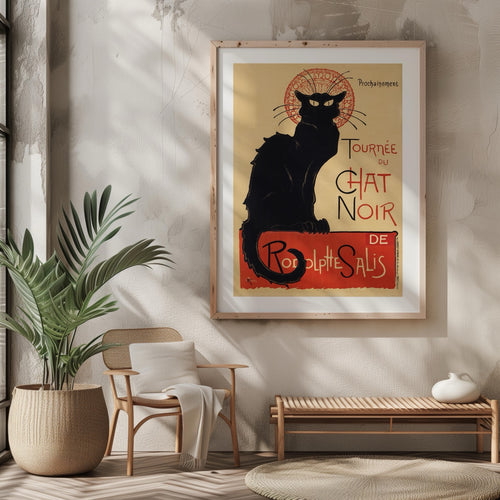 Black Cat Tournée du Chat Noir - Théophile Steinlen - Rolled Poster Wall Art Print | House Prints