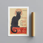 Black Cat Tournée du Chat Noir - Théophile Steinlen - Rolled Poster Wall Art Print | House Prints