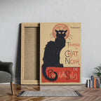 Black Cat Tournée du Chat Noir - Théophile Steinlen - Framed Canvas Wall Art Print | House Prints