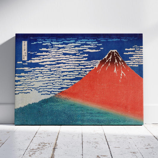 Red Fuji (Fine Wind, Clear Morning) - Katsushika Hokusai - Framed Canvas Wall Art Print - House Prints