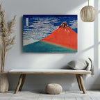 Red Fuji (Fine Wind, Clear Morning) - Katsushika Hokusai - Framed Canvas Wall Art Print | House Prints