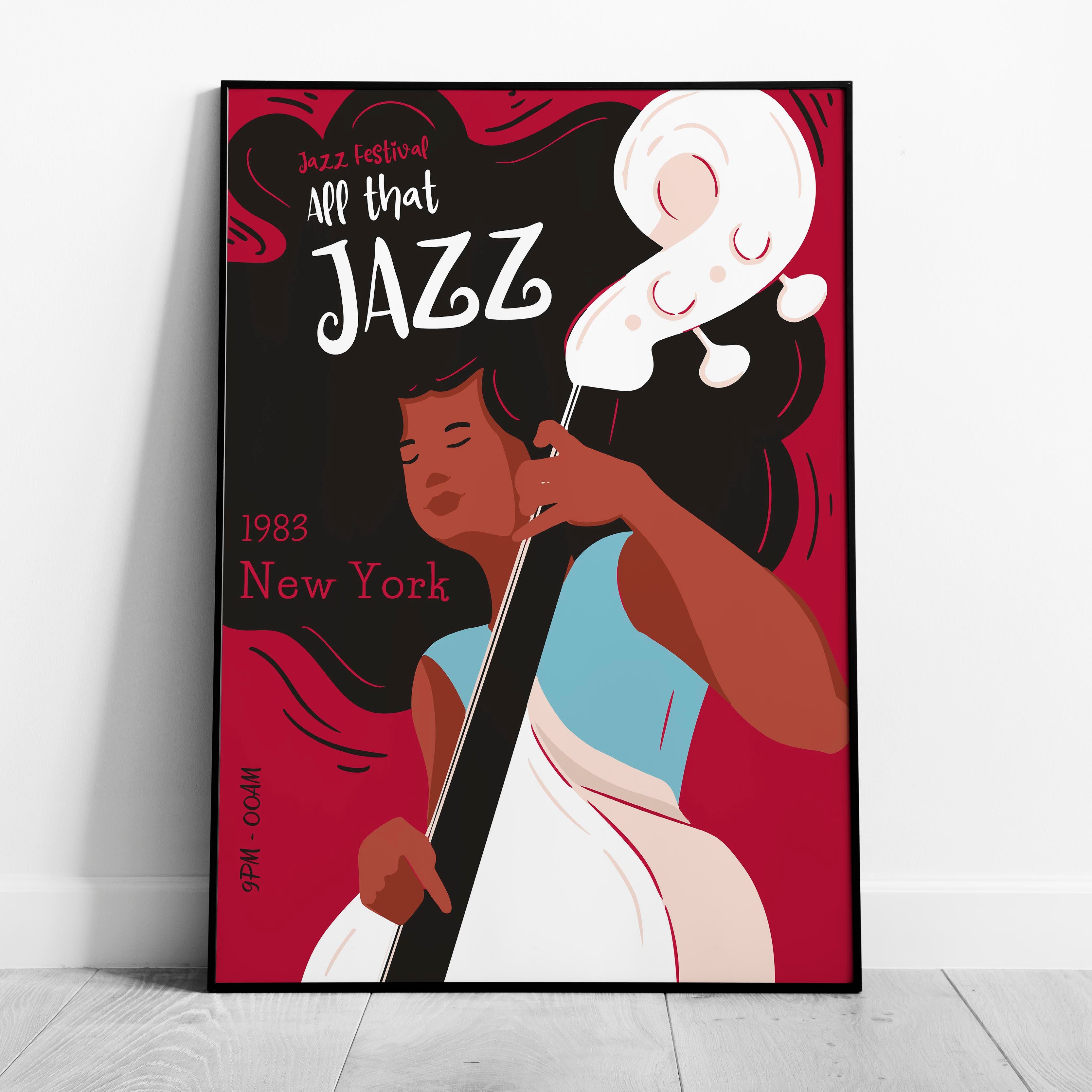 Vintage New York Jazz Festival 1983 - Rolled Poster Wall Art Print | House Prints