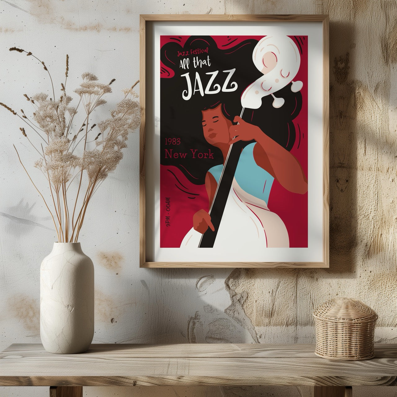 Vintage New York Jazz Festival 1983 - Rolled Poster Wall Art Print | House Prints