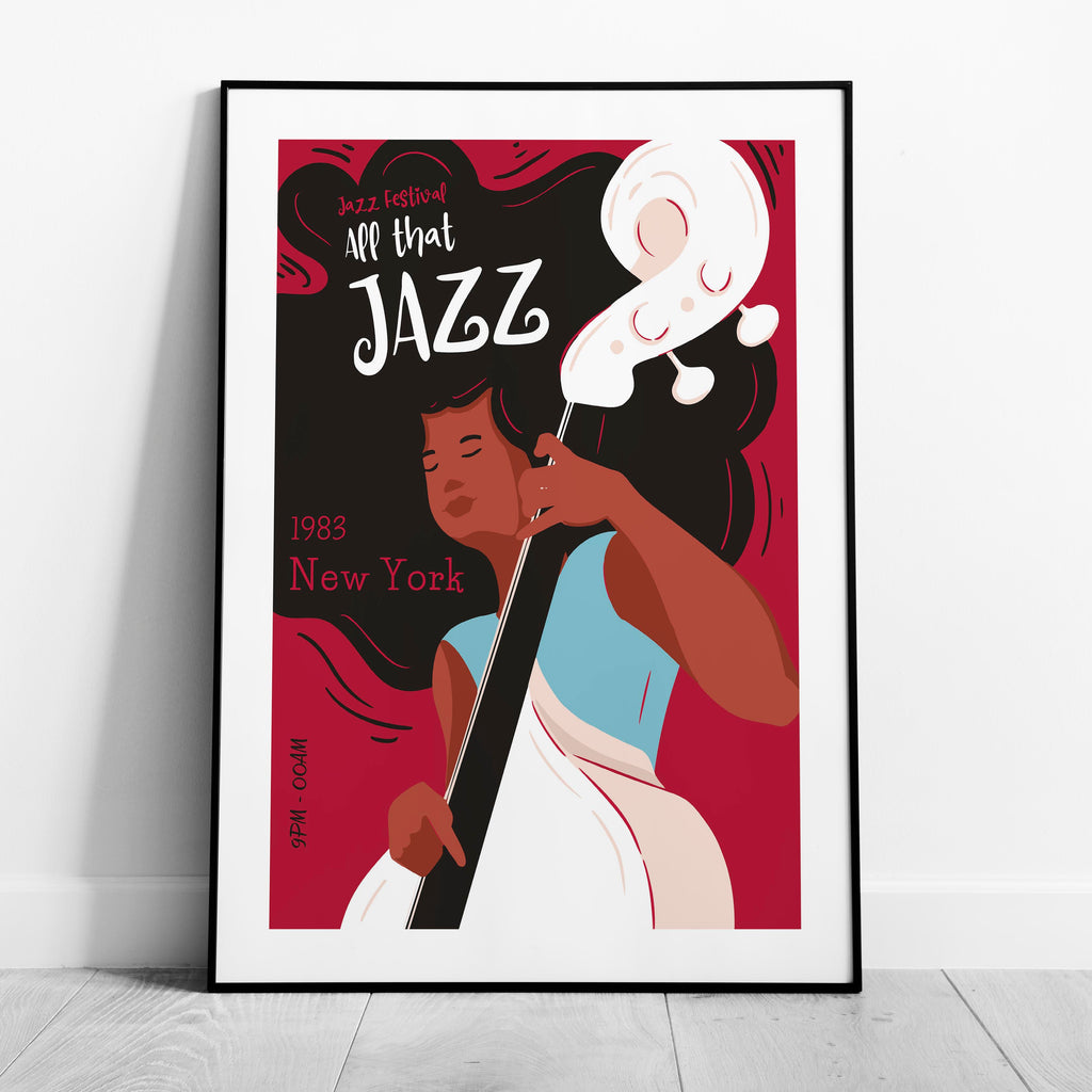 Vintage New York Jazz Festival 1983 - Rolled Poster Wall Art Print | House Prints
