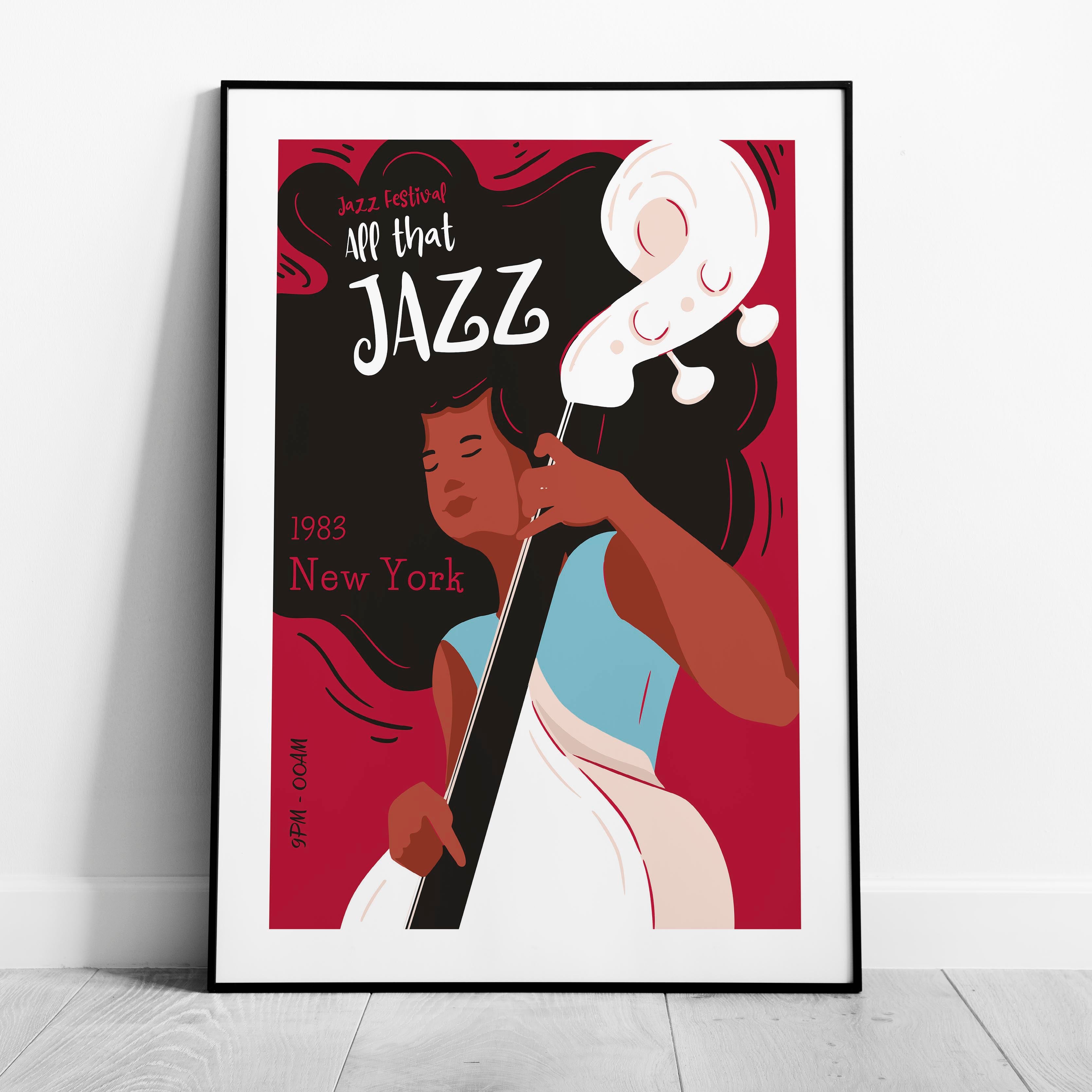 Vintage New York Jazz Festival 1983 - Rolled Poster Wall Art Print | House Prints