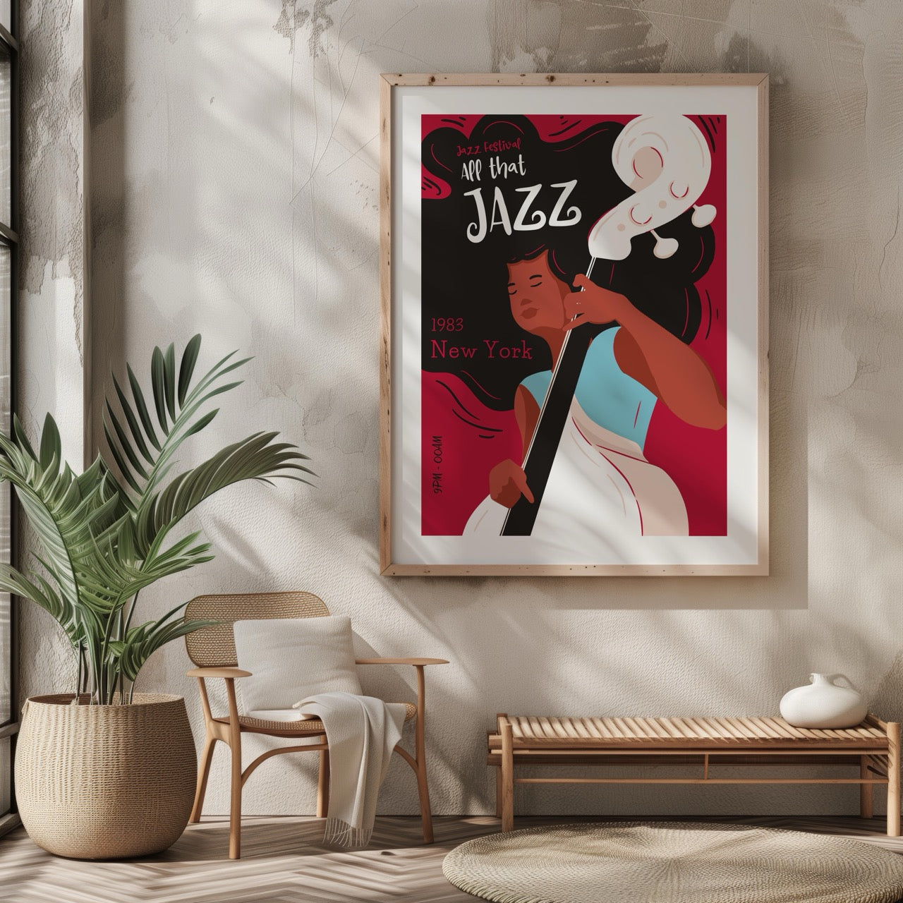 Vintage New York Jazz Festival 1983 - Rolled Poster Wall Art Print | House Prints