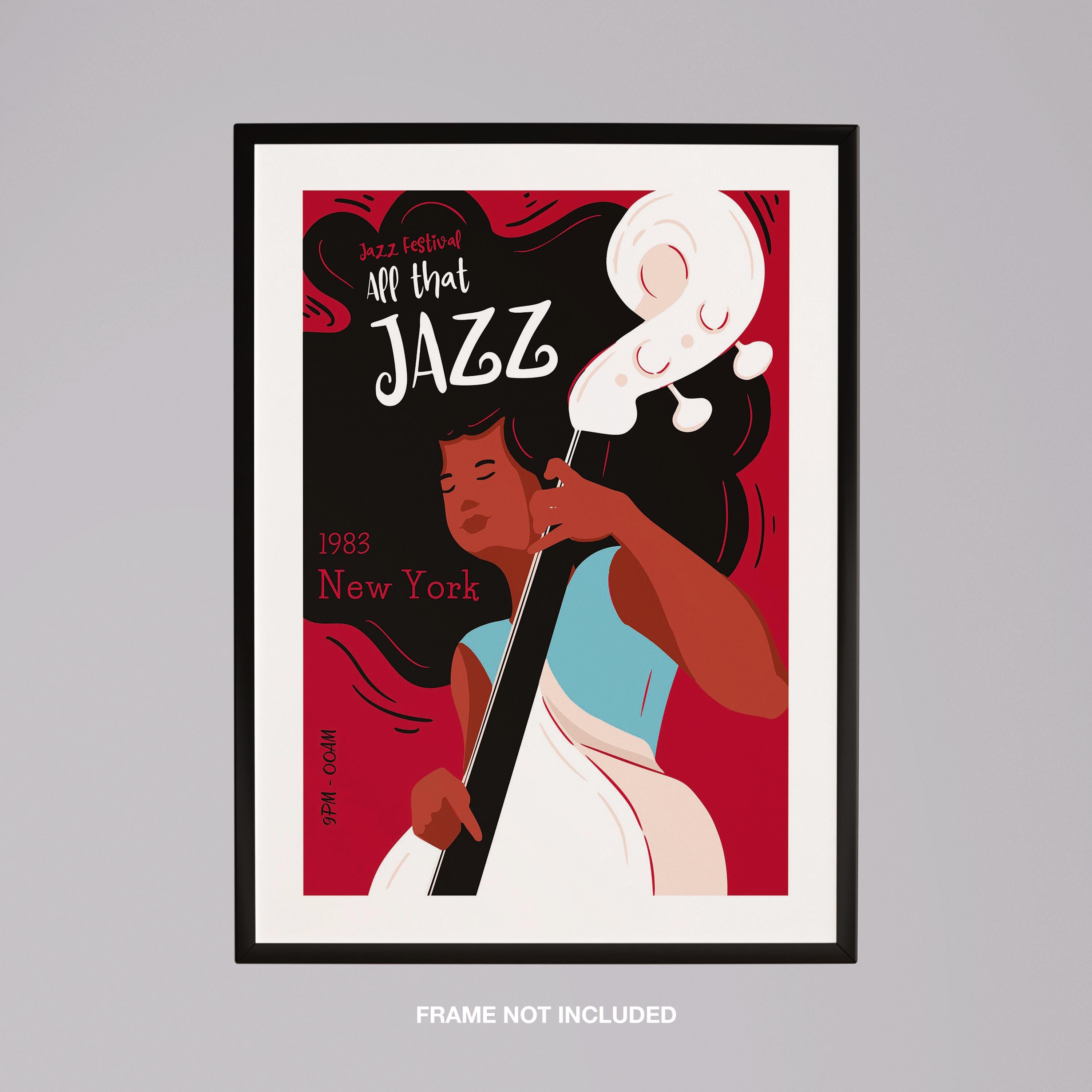 Vintage New York Jazz Festival 1983 - Rolled Poster Wall Art Print | House Prints