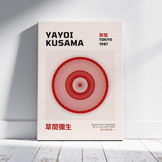 Tokyo 1987 - Yayoi Kusama - Framed Canvas Wall Art Print - House Prints