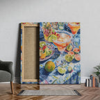 Tropical Sunshine Citrus Cocktail - Framed Canvas Wall Art Print | House Prints