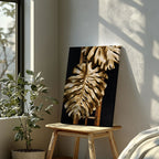 Tropical Gold Leaf Fashion - Framed Canvas Wall Art Print | House Prints