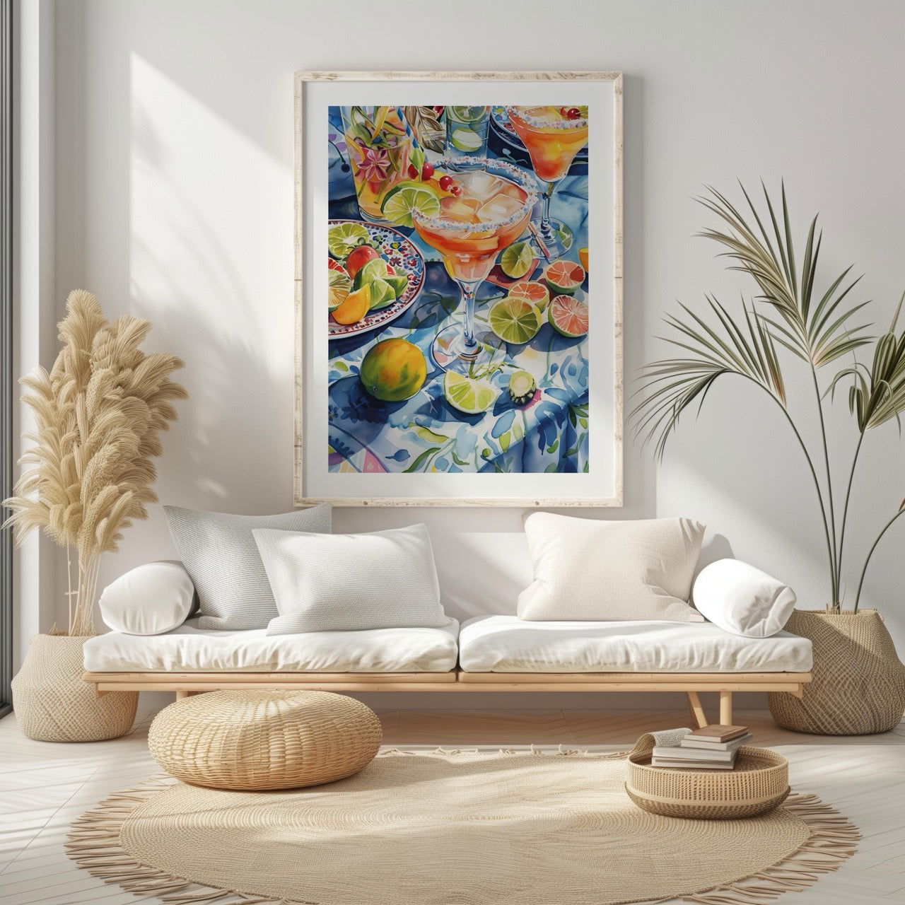 Tropical Sunshine Citrus Cocktail - Rolled Poster Wall Art Print - House Prints