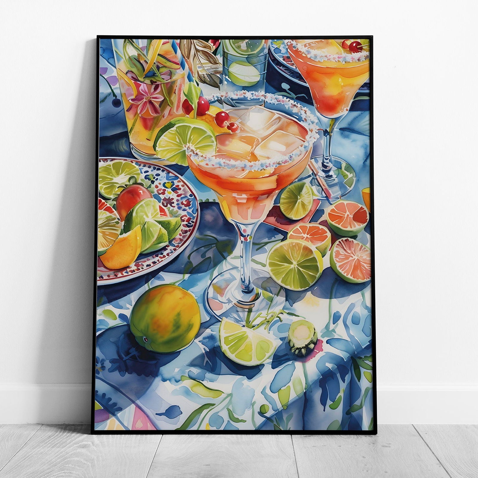 Tropical Sunshine Citrus Cocktail - Rolled Poster Wall Art Print | House Prints