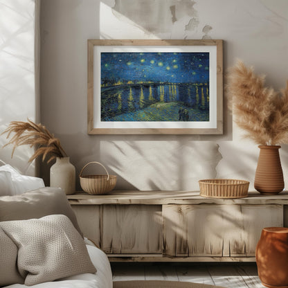 Starry Night Over the Rhône - Vincent van Gogh - Rolled Poster Wall Art Print - House Prints